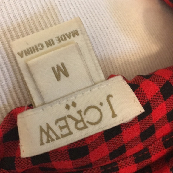 ❤️ J. Crew Ruffle Plaid Blouse ❤️ - Picture 4 of 4